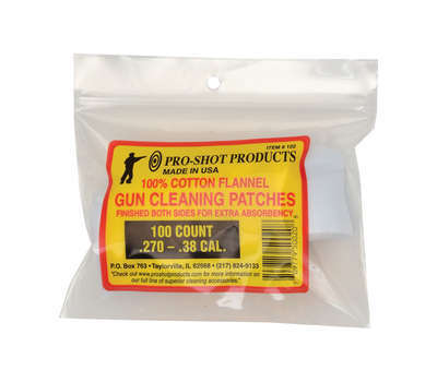 Cleaning Equipment Pro Shot Products Patch PRO-SHOT PATCH .270-.38CAL 100CT